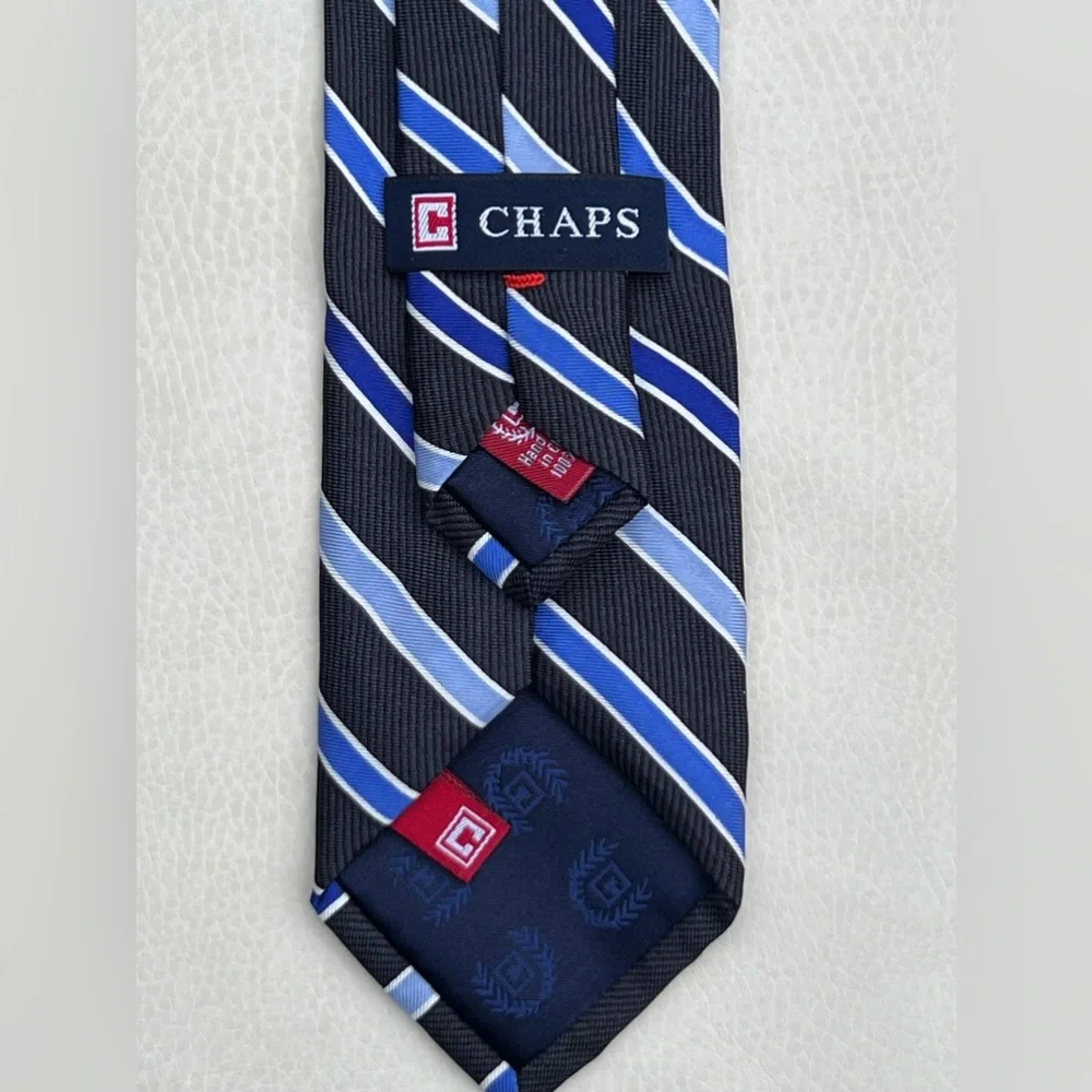CHAPS Boys Clip on Stripe Neck Tie